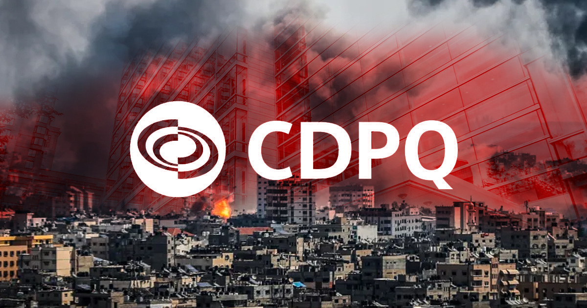 The CDPQ December 31, 2022, year-end report is out and shows $2.4+B investments in a dozen companies (up from 10 from last year) that are listed on the UN Data base as complicit with war crimes. These combine with $10 B in other companies complicit with Israeli war crimes, including $3.5B in WSP, the Montreal headquartered company that is under investigation to be added to the UN data base. CDPQ also has majority ownership in Allied Universal (which purchased G4S) of at least $1.5 B (but more likely much more, perhaps around $7B).